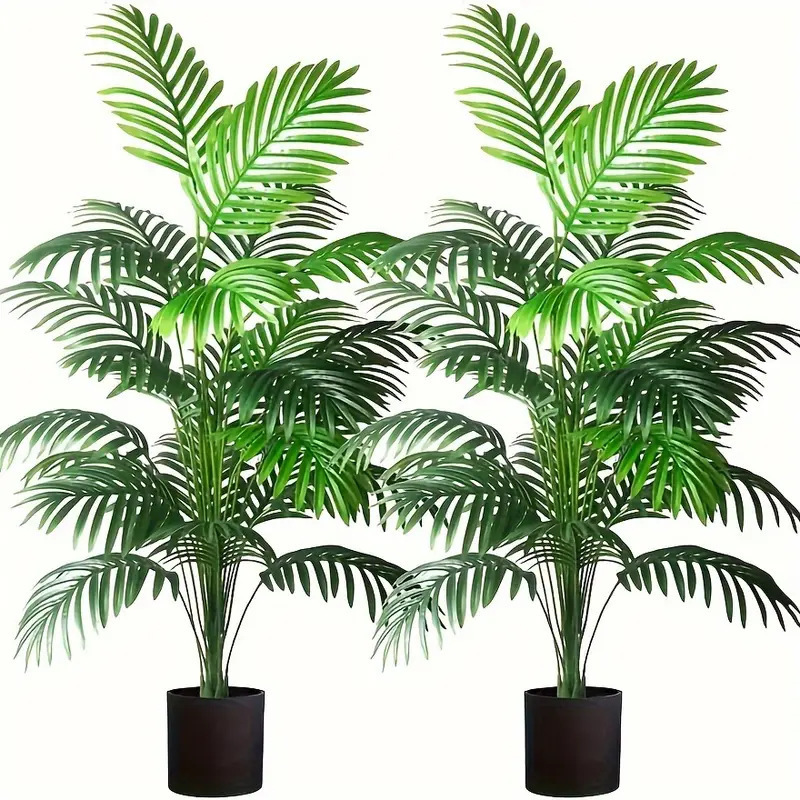 Ficus Lyrata Tree - 24 Daun Palem Areca Tanaman Buatan