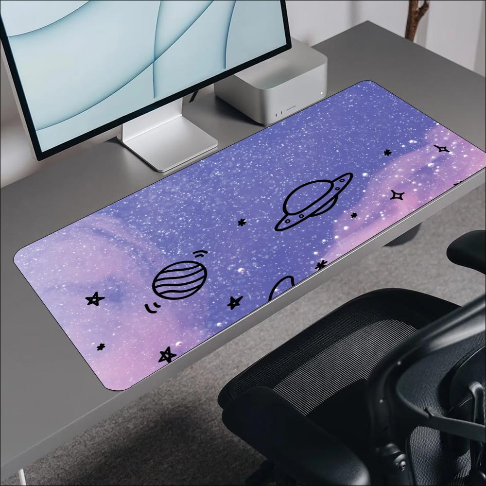 Alas Mouse Besar Motif Kucing  - Tradescantia Purple ulasan dan harga