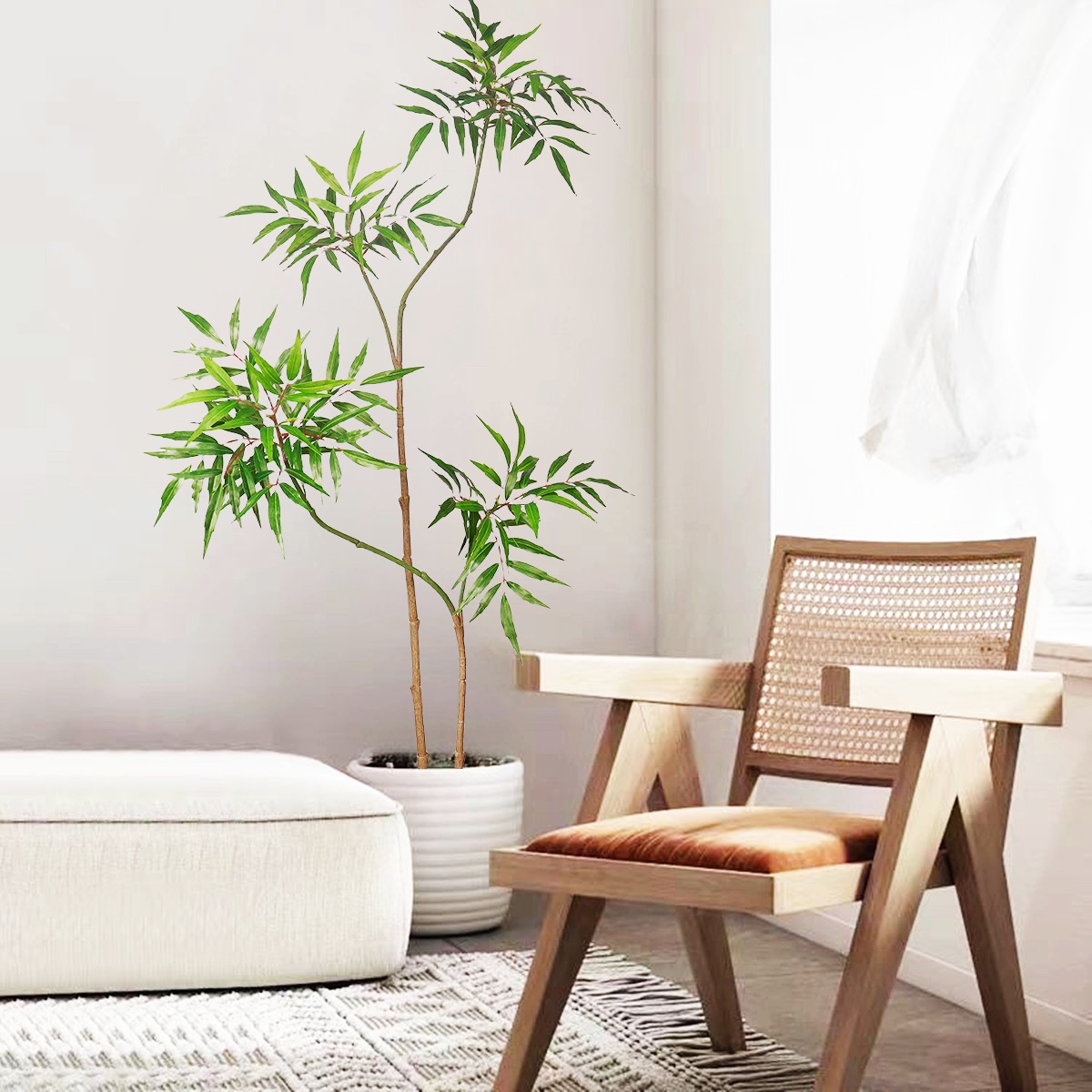 Tanaman palsu plastik dekorasi - Ficus Lyrata Tree ulasan dan harga