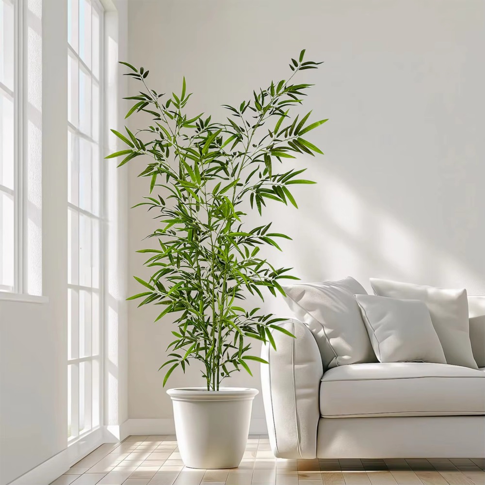 Bambu Hijau Buatan PU + PVC Po - Ficus Lyrata Tree ulasan dan harga