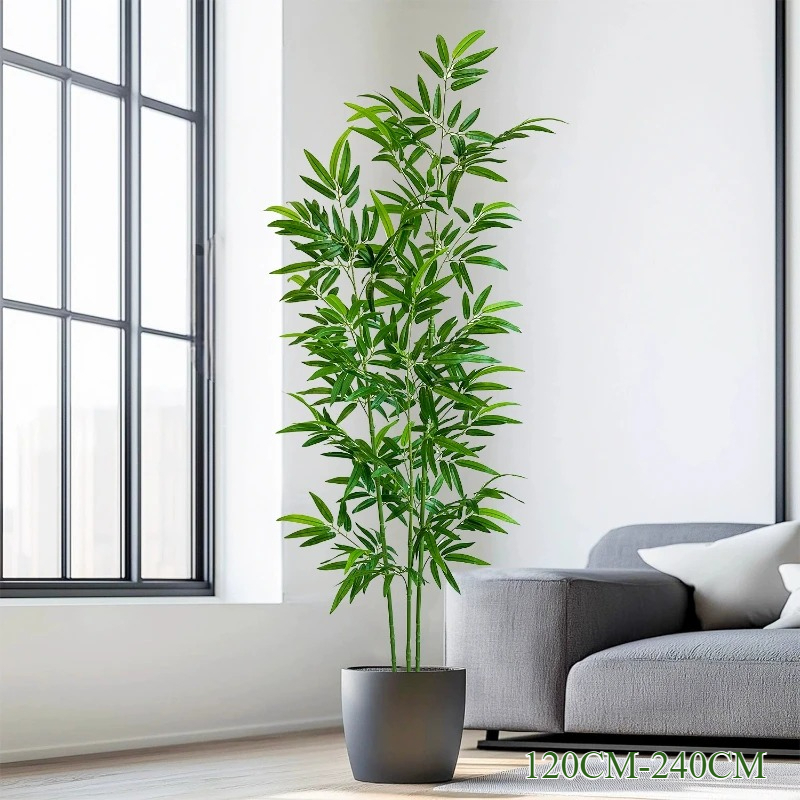 Bambu Hijau Buatan Anti-Luntur - Ficus Lyrata Tree ulasan dan harga