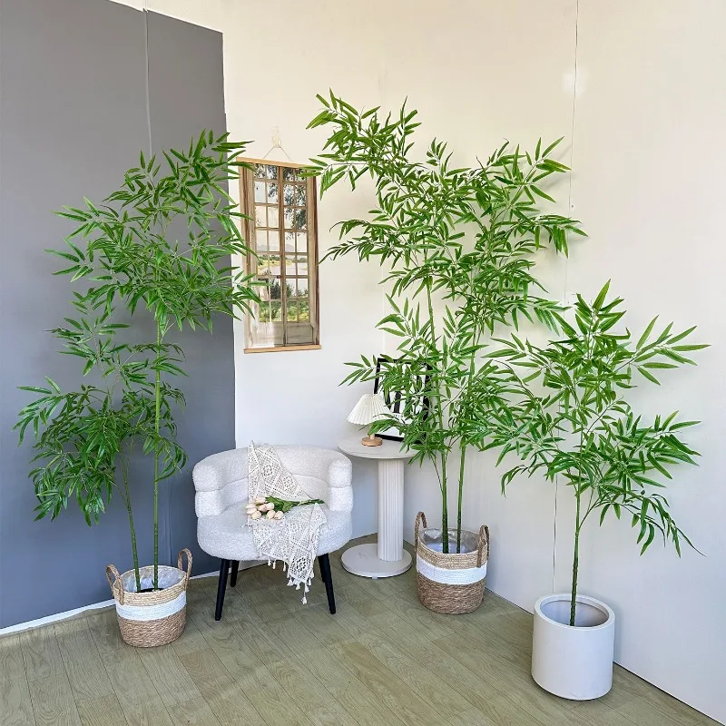 Bambu Buatan Bambu Hijau Besar - Ficus Lyrata Tree ulasan dan harga